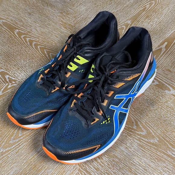 ASICS GT 2000 7 'Arise - Black Lake Drive' Black and Orange Running Sneakers 12 - Picture 2 of 9